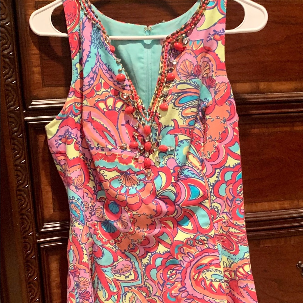 Lilly Pulitzer mermaid print beaded/jeweled